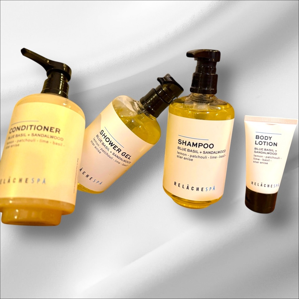 RELÂCHE SPA Blue Basil Sandalwood Boutique Luxury Bath Collection - Picture 2 of 11